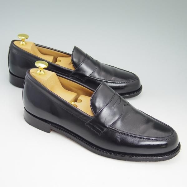 美品★(英)チーニー 8F【★ハドソン/HUDSON/5203ラスト】コインローファー/カーフ/CHEANEY★b754