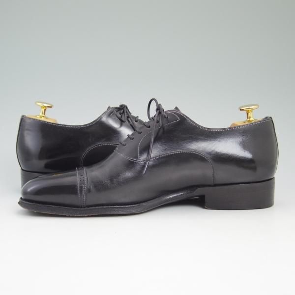 極上★(伊)サントーニ SIZE 5【★パンチドキャップトゥ】カーフ/9346/01Santoni★b755