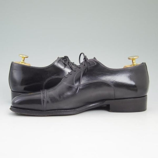 極上★(伊)サントーニ SIZE 5【★パンチドキャップトゥ】カーフ/9346/01Santoni★b755