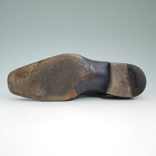 極上★(伊)サントーニ SIZE 5【★パンチドキャップトゥ】カーフ/9346/01Santoni★b755