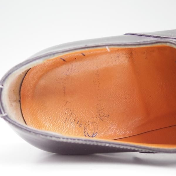 極上★(伊)サントーニ SIZE 5【★パンチドキャップトゥ】カーフ/9346/01Santoni★b755