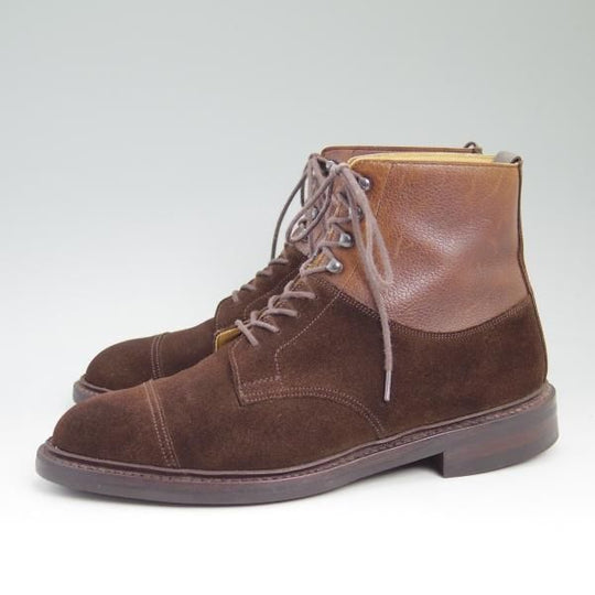 美品★クロケット&ジョーンズ 7Ｅ【★ダイナイトソール仕様/KESWICK】325ラスト/スエード×カーフ/カントリー ブーツ/Crockett&Jones★b756