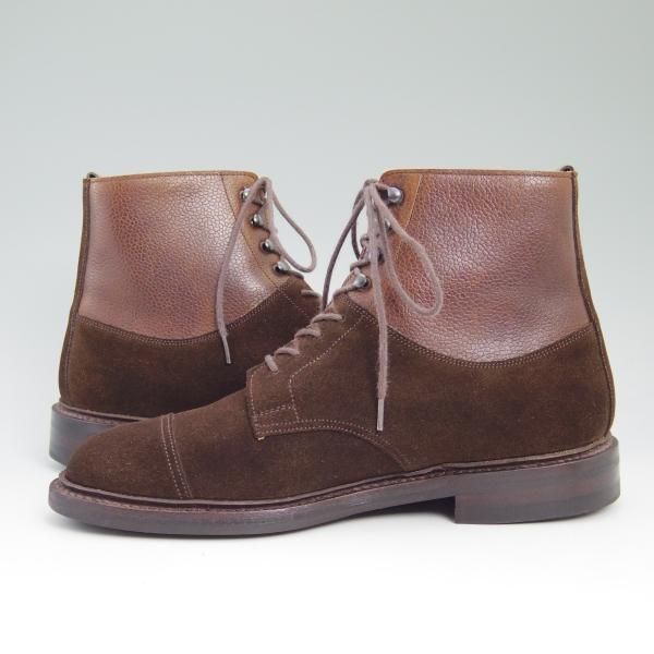 美品★クロケット&ジョーンズ 7Ｅ【★ダイナイトソール仕様/KESWICK】325ラスト/スエード×カーフ/カントリー ブーツ/Crockett&Jones★b756