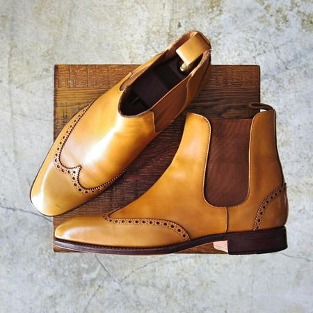 美品★アルバラデホ(現カルミナ) 8Ｅ【★20周年記念モデル/トレーディングポスト/Trading Post】サイドゴアブーツALBALADEJO/CARMINA★b757