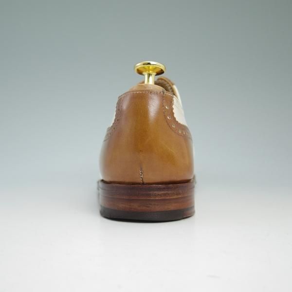 極上★ロイドフットウェア 5.5E【★コンビカラー/英国製】セミブローグ/カーフ/Lloyd Footwear★b758