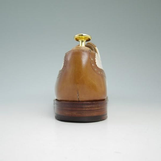 極上★ロイドフットウェア 5.5E【★コンビカラー/英国製】セミブローグ/カーフ/Lloyd Footwear★b758