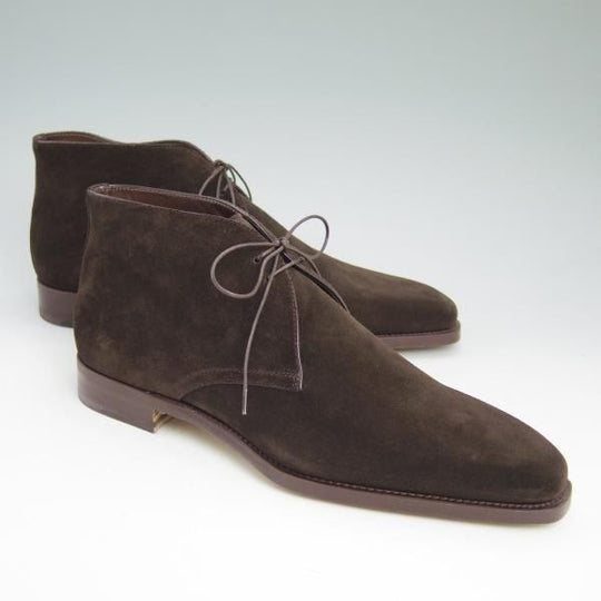 新品★(伊)サントーニ SIZE 8【★グッドイヤーウェルテッド製法】チャッカブーツ/23511/スエード/Santoni★b761