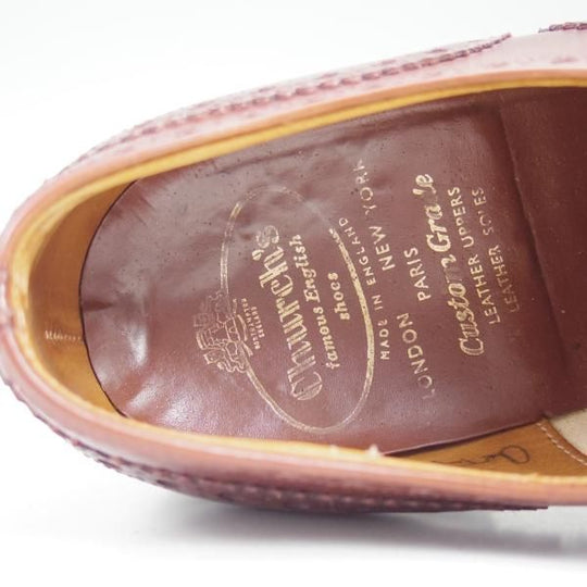 極上★チャーチ 60F/UK6【★旧チャーチ/CHETWYND/73ラスト】チェットウィンド/3都市ロゴ/フルブローグ/Church's★b773