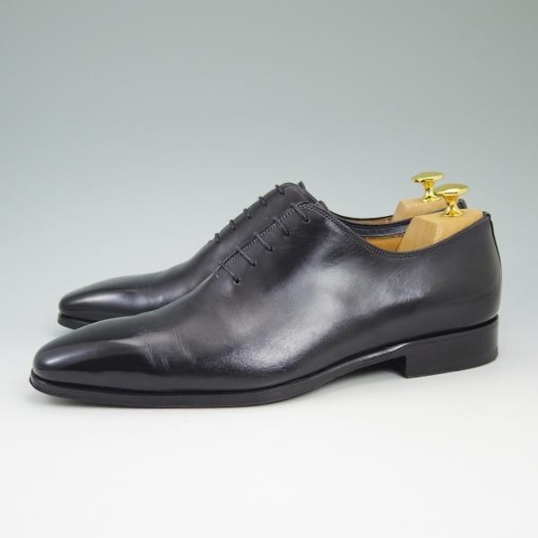 美品☆(伊)サントーニ SIZE 6.5【☆ホールカット/7857】カーフ/Santoni