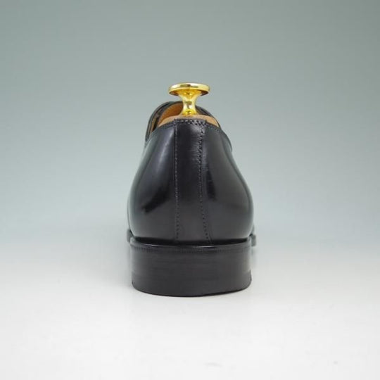 美品★(伊)サントーニ SIZE 6.5【★ホールカット/7857】カーフ/Santoni★b777