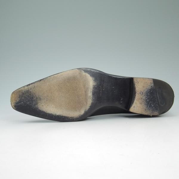 美品★(伊)サントーニ SIZE 6.5【★ホールカット/7857】カーフ/Santoni★b777