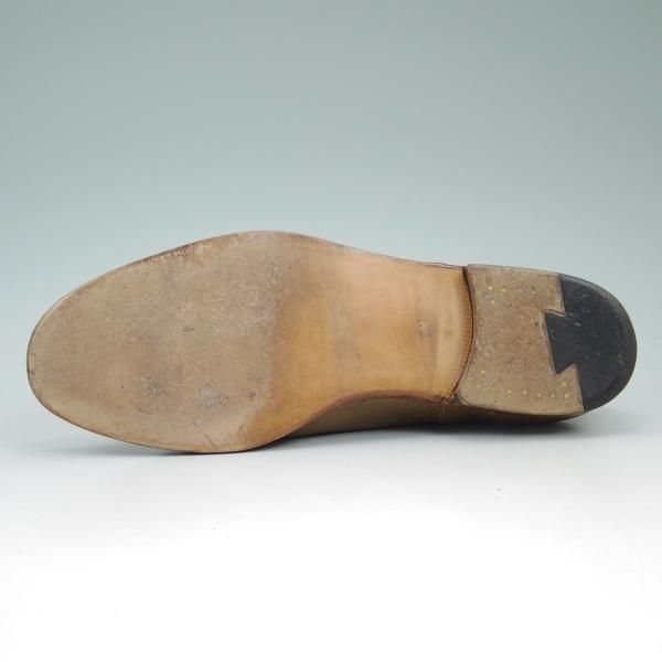 美品★(伊)F.LLIジャコメッティ SIZE 39【★スリッポン/FG294】ローファー/パンチングレザー/フラテッリ/Giacometti★b778