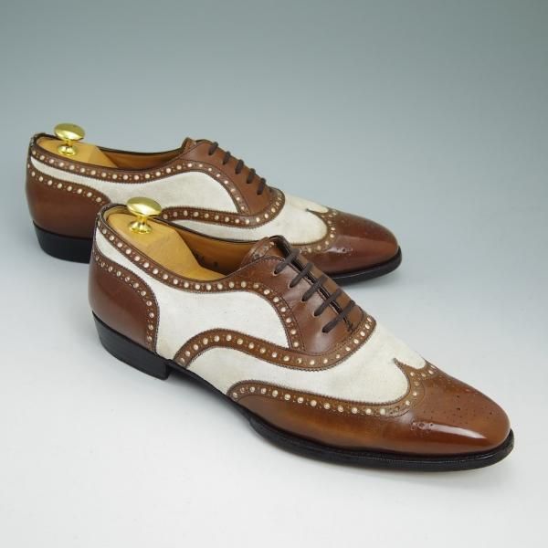 ★World Footwear Gallery SIZE 8【限定★鹿革(バックスキン/藤岡勇吉本店)】オリエンタル/ワールドフットウェアギャラリー/Oriental★b780