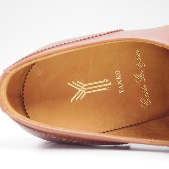 未使用★ヤンコ UK7程度/SIZE 25.5【★グッドイヤーウェルテッド製法/コンビ仕様】モンクストラップ/cosido goodyear/YANKO★b783