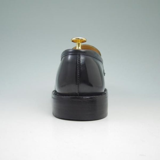極美品★トリッカーズ SIZE 6.5【★コードバン仕様/濃紺〜ほぼ黒/ダークネイビー色/M7167】コインローファー/Tricker's★b784
