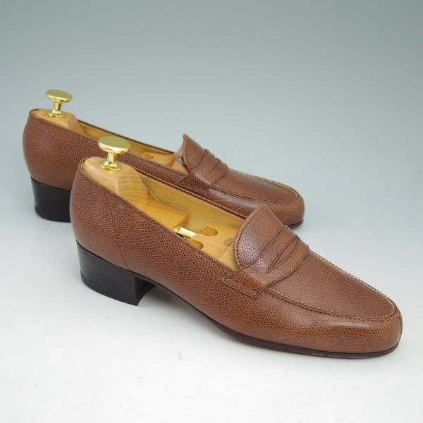 ★(仏製)エルメス(レディース) SIZE 37【★ビンテージ/デッドストック品】コインローファー/型押し/Hermes★b785