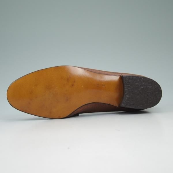 ★(仏製)エルメス(レディース) SIZE 37【★ビンテージ/デッドストック品】コインローファー/型押し/Hermes★b785