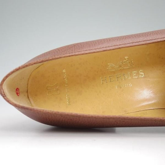 ★(仏製)エルメス(レディース) SIZE 37【★ビンテージ/デッドストック品】コインローファー/型押し/Hermes★b785