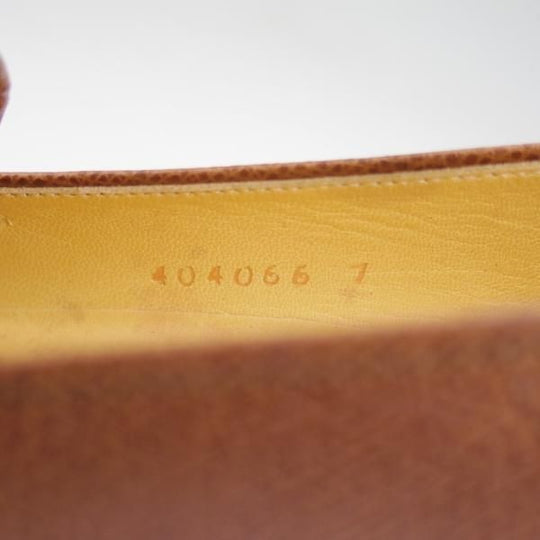 ★(仏製)エルメス(レディース) SIZE 37【★ビンテージ/デッドストック品】コインローファー/型押し/Hermes★b785