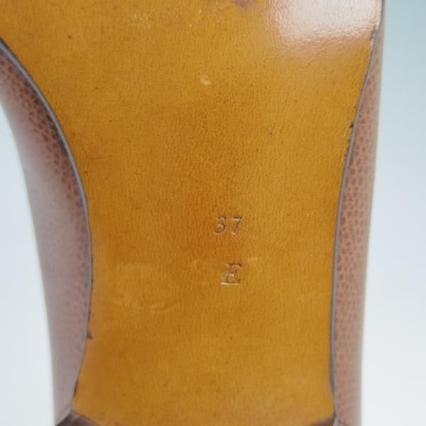 ★(仏製)エルメス(レディース) SIZE 37【★ビンテージ/デッドストック品】コインローファー/型押し/Hermes★b785