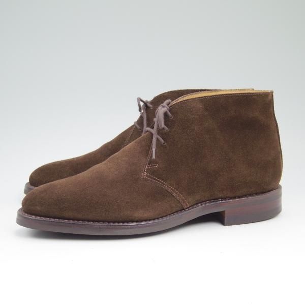 極美品★クロケット&ジョーンズ 8E【★ダイナイトソール仕様/CHILTERN】チルターン/224ラスト/チャッカブーツ/Crockett&Jones★b786
