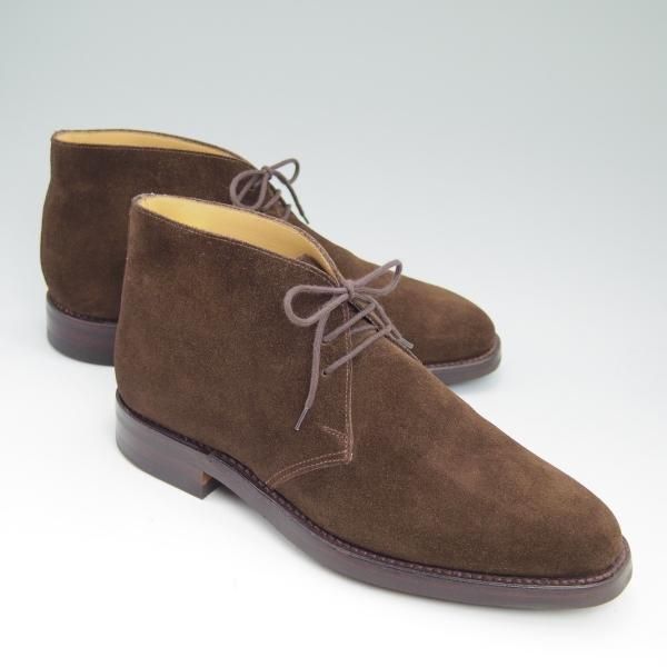 極美品★クロケット&ジョーンズ 8E【★ダイナイトソール仕様/CHILTERN】チルターン/224ラスト/チャッカブーツ/Crockett&Jones★b786