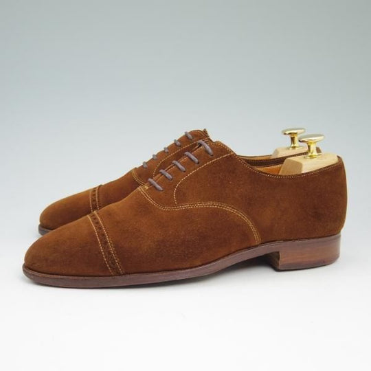 ★クロケット&ジョーンズ 6E【★(英)ポールセンスコーン別注/Poulsen Skone】スエード/パンチドキャップトゥ/Crockett&Jones★b787