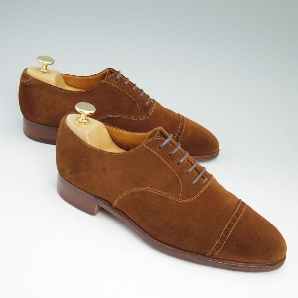 ★クロケット&ジョーンズ 6E【★(英)ポールセンスコーン別注/Poulsen Skone】スエード/パンチドキャップトゥ/Crockett&Jones★b787