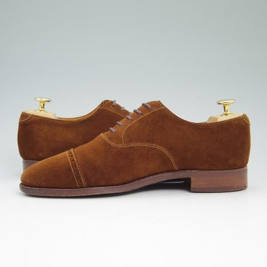 ★クロケット&ジョーンズ 6E【★(英)ポールセンスコーン別注/Poulsen Skone】スエード/パンチドキャップトゥ/Crockett&Jones★b787