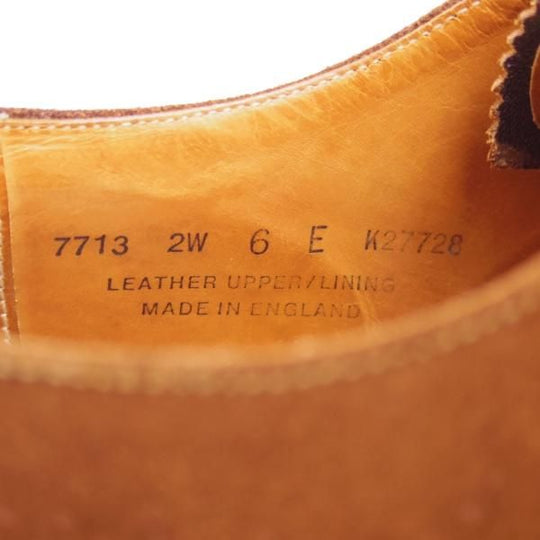 ★クロケット&ジョーンズ 6E【★(英)ポールセンスコーン別注/Poulsen Skone】スエード/パンチドキャップトゥ/Crockett&Jones★b787