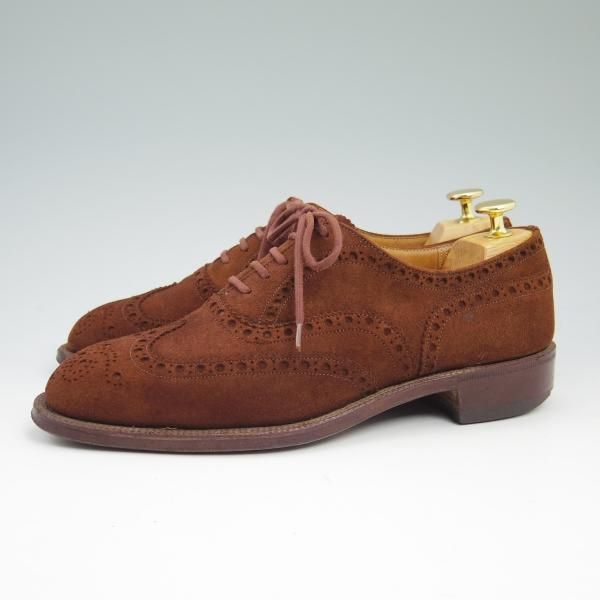 ★チャーチ 60F/UK6【希少!!アンテロープ革/REAL CAPE BUCK/旧★チャーチ】73ラスト/3都市ロゴ/スエード/フルブローグ/Church's★b789