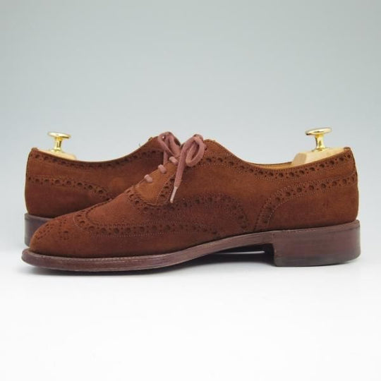 ★チャーチ 60F/UK6【希少!!アンテロープ革/REAL CAPE BUCK/旧★チャーチ】73ラスト/3都市ロゴ/スエード/フルブローグ/Church's★b789