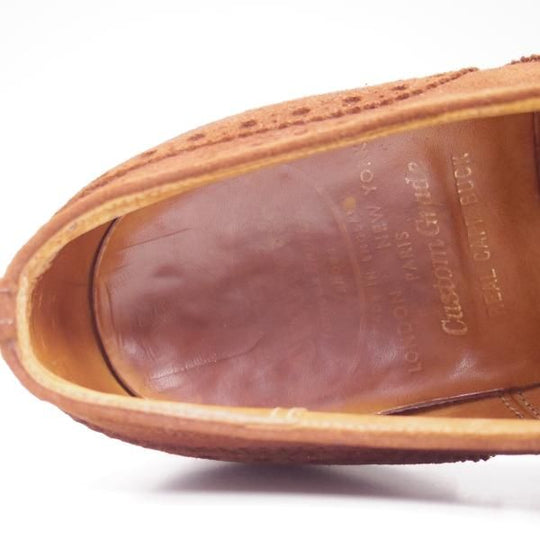 ★チャーチ 60F/UK6【希少!!アンテロープ革/REAL CAPE BUCK/旧★チャーチ】73ラスト/3都市ロゴ/スエード/フルブローグ/Church's★b789