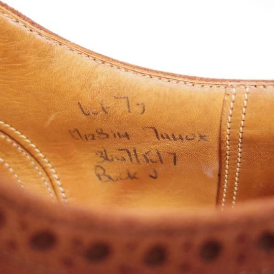 ★チャーチ 60F/UK6【希少!!アンテロープ革/REAL CAPE BUCK/旧★チャーチ】73ラスト/3都市ロゴ/スエード/フルブローグ/Church's★b789