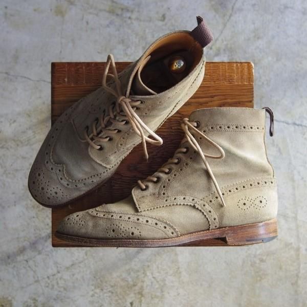 ★トリッカーズ SIZE 7.5【★ポールスミス別注/カントリーブーツ/M6178】Paul Smith/スエード/ブーツ/Tricker's★b791