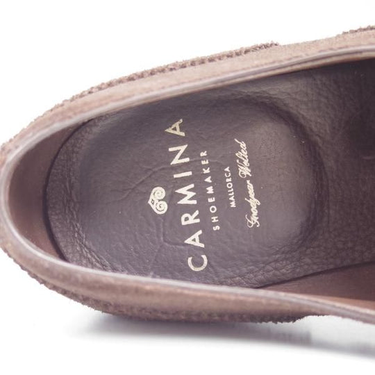 極美品★CARMINA/カルミナ SIZE 7.5【★スエード/セミブローグ】10051/RAIN/ANTE/GOMA/MARRON★b792