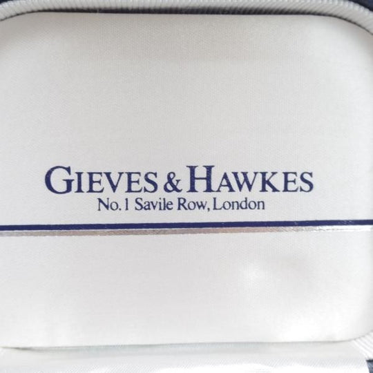 未使用★(英)GIEVES & HAWKES【★オニキス/カフス&スタッドボタン セット】カフリンクス/カフスボタン/ブラック/ギーブス&ホークス★b766