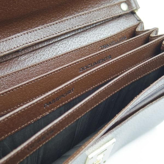 ★(英)SMYTHSON/スマイソン【★クラッチバッグ/マルチケース】レザー 本革/パスポートケース/レディース&メンズ兼用★N4980