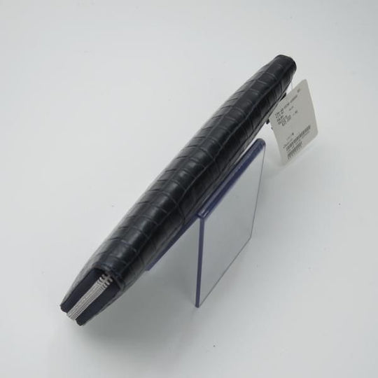 未使用★フェリージ/Felisi【★913/長財布/ロングウォレット/クロコ型押し】レザー/本革/ネイビー/ウォレット/メンズ レディース兼★b795