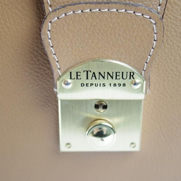極上★(仏)ルタヌア/LE TANNEUR【★ダレスバッグ】薄茶/メンズ ビジネス バッグ/レザー ブリーフケース★N4984