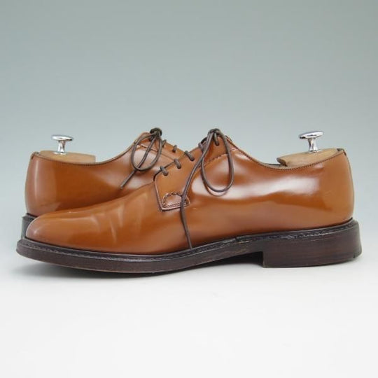 極上★チャーチ 85F/UK8.5【★シャノン/SHANNON/103ラスト】4都市ロゴ/ポリッシュドバインダーカーフ/プレーントゥ/Church's★b802