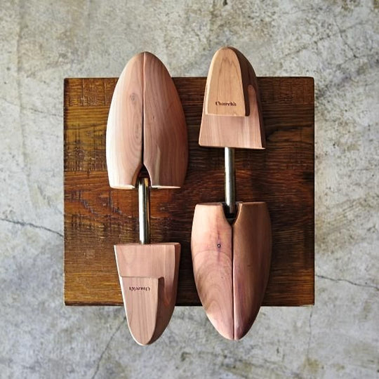 美品★チャーチ SIZE L【★純正シューツリー/suffolk】木製シューキーパー/men's/メンズ/Church's★b810