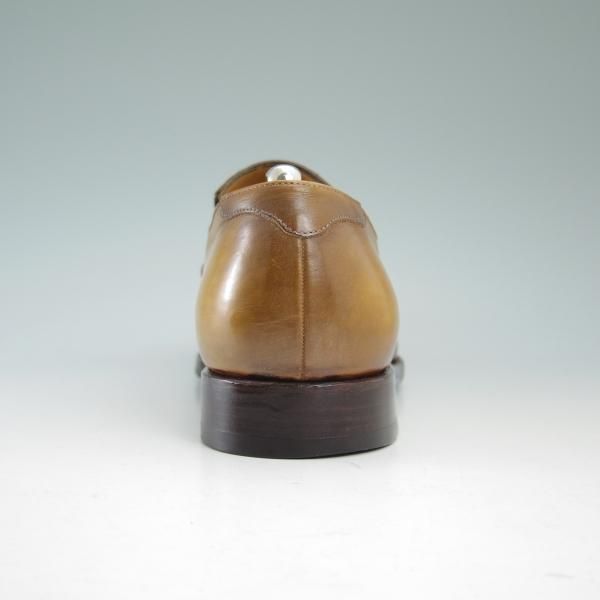 美品★(伊)メッカリエロ SIZE 7【★パティーヌ/ローファー】スリッポン/カーフ/メンズ/MECCARIELLO★b818