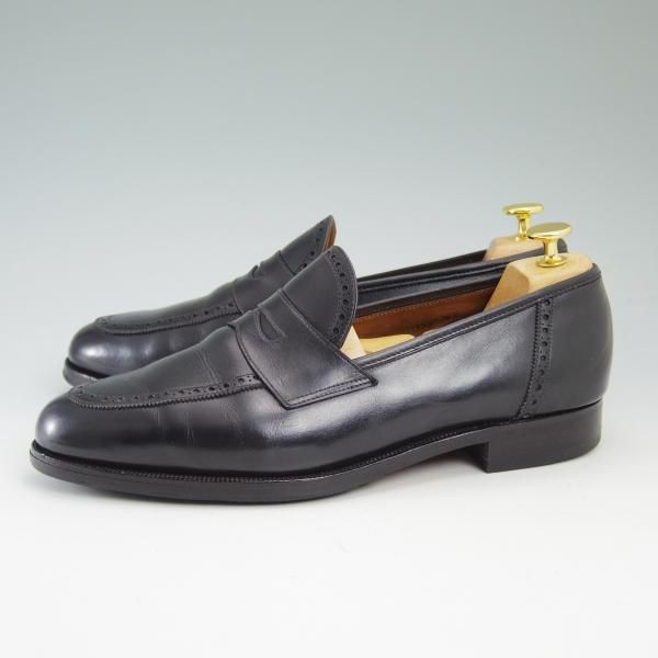 極上★クロケット&ジョーンズ 8F【★(英)ニュー&リングウッド別注/New&Lingwood】240ラスト/コインローファー/Crockett&Jones★b819