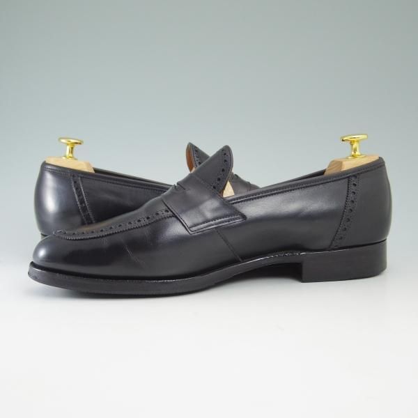 極上★クロケット&ジョーンズ 8F【★(英)ニュー&リングウッド別注/New&Lingwood】240ラスト/コインローファー/Crockett&Jones★b819