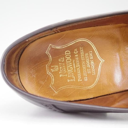 極上★クロケット&ジョーンズ 8F【★(英)ニュー&リングウッド別注/New&Lingwood】240ラスト/コインローファー/Crockett&Jones★b819