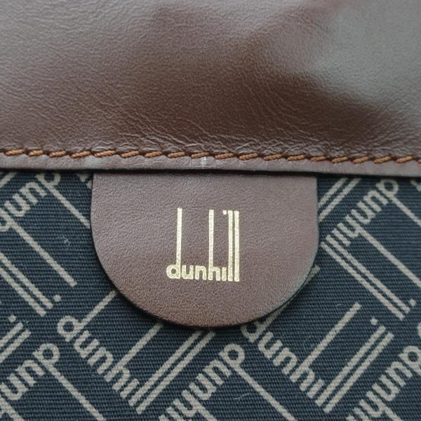 極上★ダンヒル/DUNHILL【★貴重!!オーバーナイトバッグ】ブリーフケース/ショルダー付/ネイビー/メンズ ビジネス バッグ★N4994