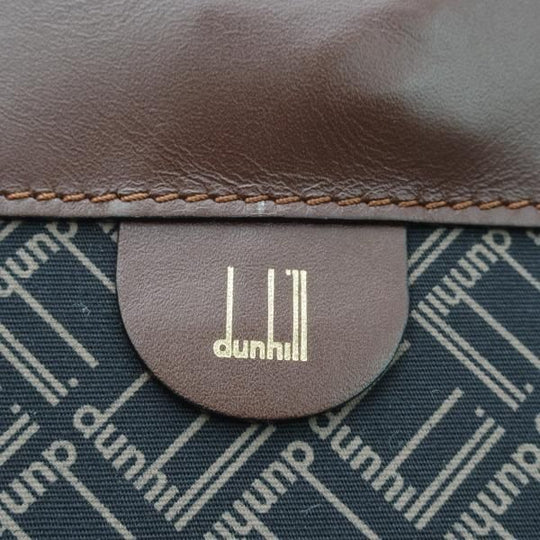 極上★ダンヒル/DUNHILL【★貴重!!オーバーナイトバッグ】ブリーフケース/ショルダー付/ネイビー/メンズ ビジネス バッグ★N4994
