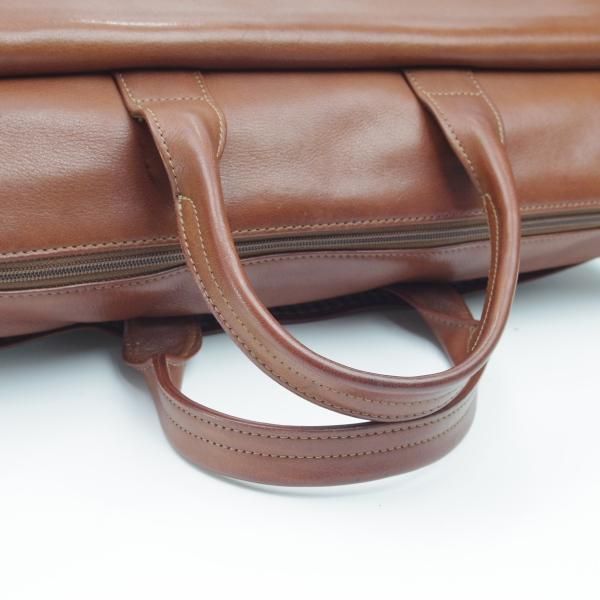 美品★(米)グルカ/GHURKA【定価15万円程度★ブリーフケース】レザー 茶/メンズ ビジネス バッグ★N4997