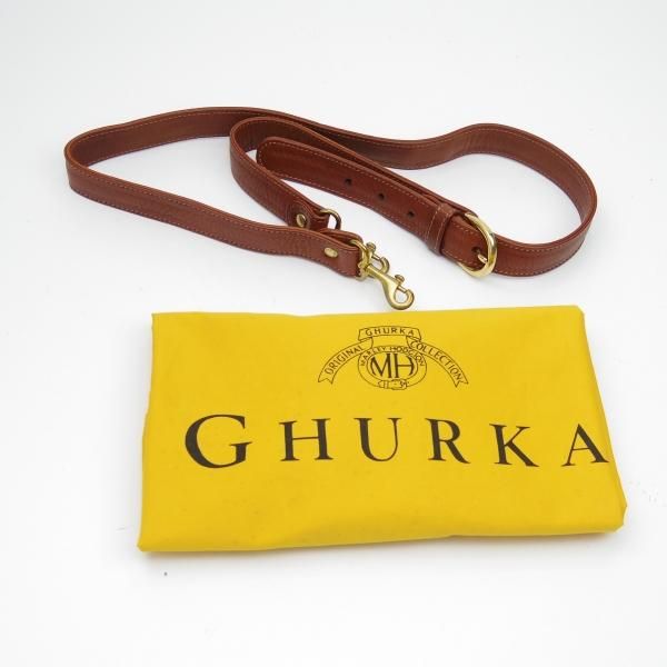 美品★(米)グルカ/GHURKA【定価15万円程度★ブリーフケース】レザー 茶/メンズ ビジネス バッグ★N4997
